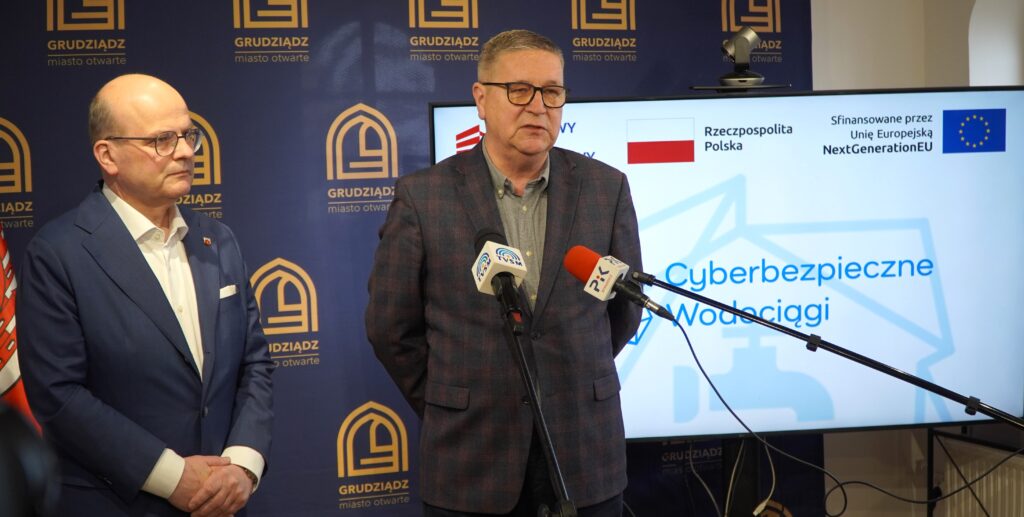 Cyberbezpieczne Wodociągi. 1 013 228 zł. – te środki z KPO wzmocnią cyberbezpieczeństwo Miejskich Wodociągów i Oczyszczalni w Grudziądzu. Projekt ruszył w kwietniu 2026 r.