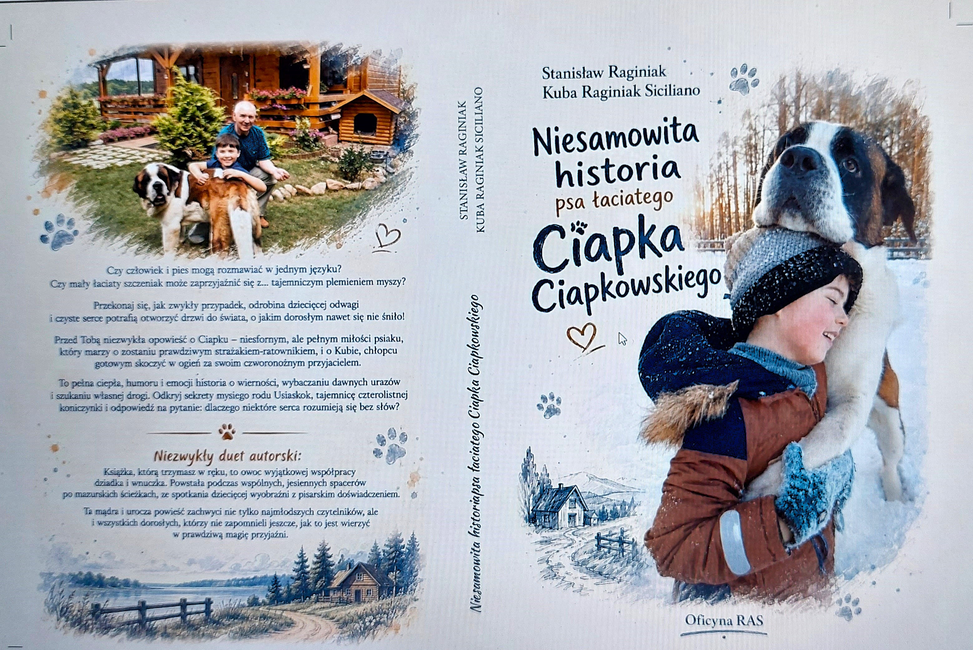 To książka nie tylko dla najmłodszych czytelników. Autorem opowieści o niesfornym psiaku i jego wiernym przyjacielu, Kubie są… Stanisław Raginiak i jego wnuk. To spotkanie dziecięcej wyobraźni z pisarskim doświadczeniem