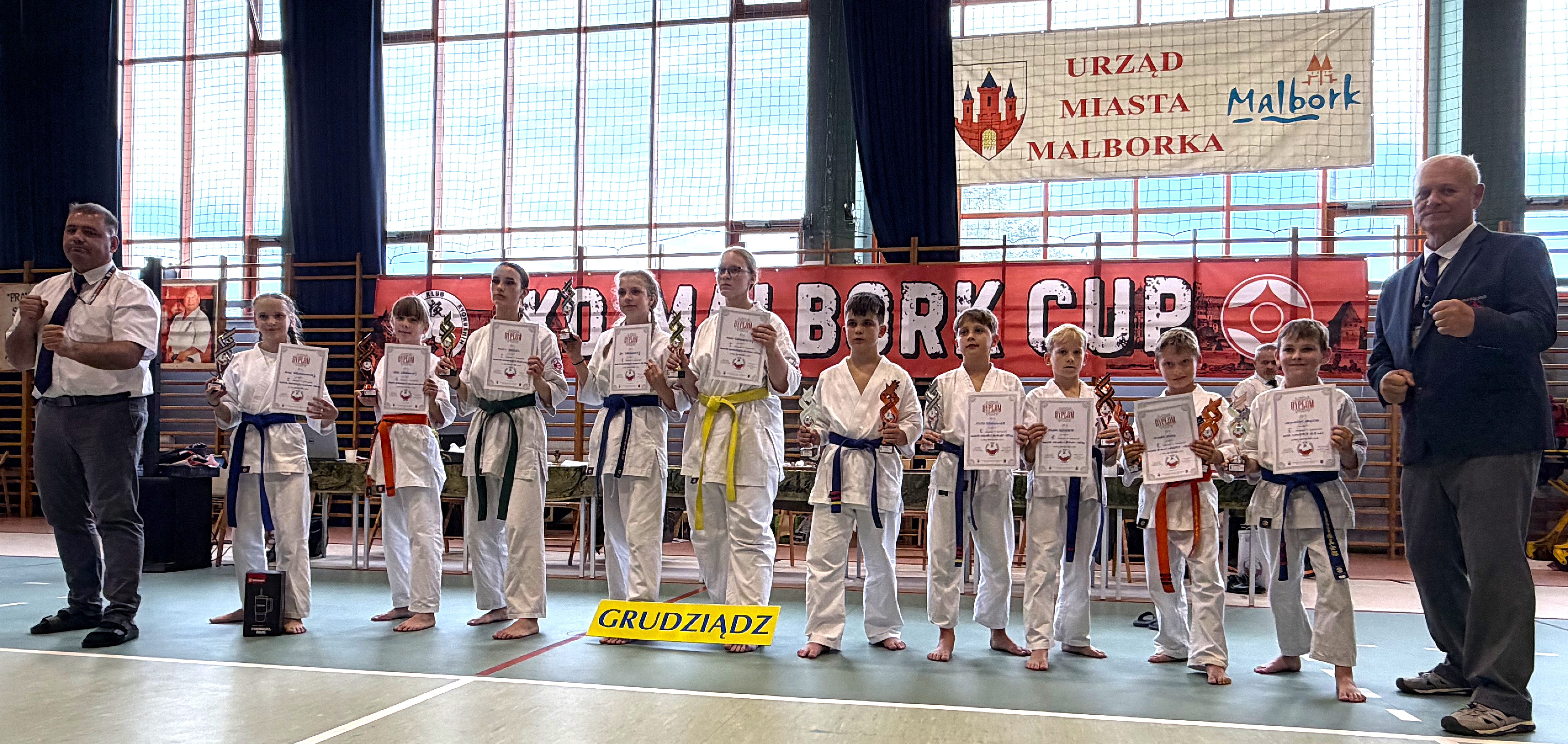 Z powodzeniem startowali zawodnicy Klubu Kyokushin Karate z Grudziądza w XVI IKO Malbork Cup. Wywalczyli 2 złote, 5 srebrnych i 5 brązowych medali